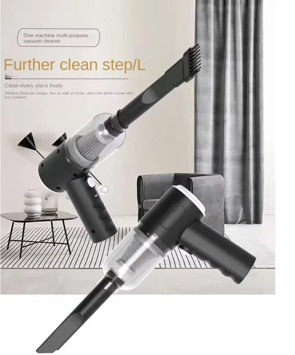 3-in-1 Portable Vacuum Cleaner – Wireless Vacuum, Duster Blower & Air Pump