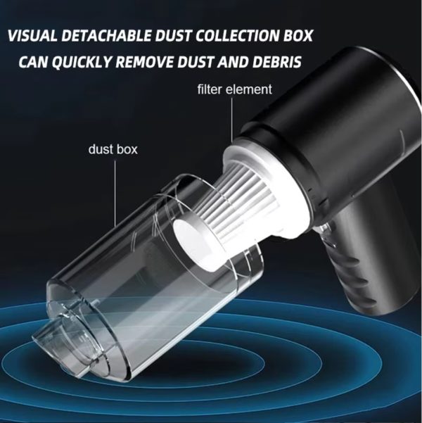 3-in-1 Portable Vacuum Cleaner – Wireless Vacuum, Duster Blower & Air Pump