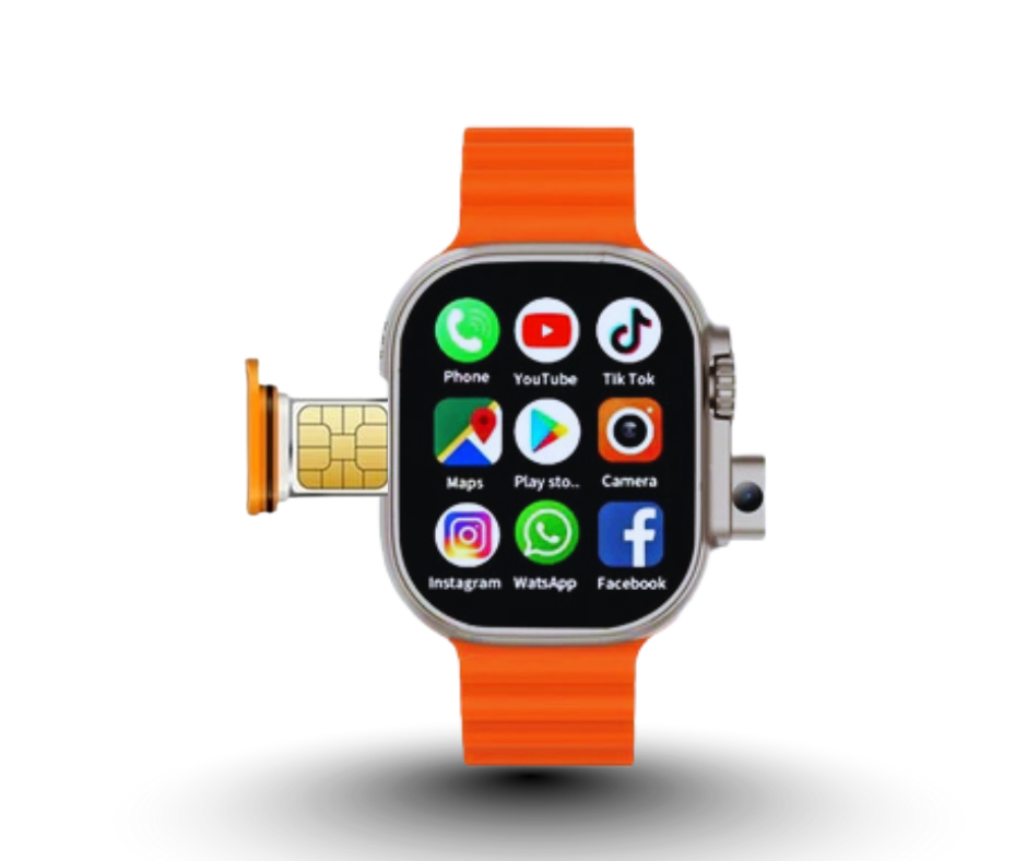 K4G Ultra Smart Watch – 4G SIM Support, Built-in Camera & Bold Sporty Design