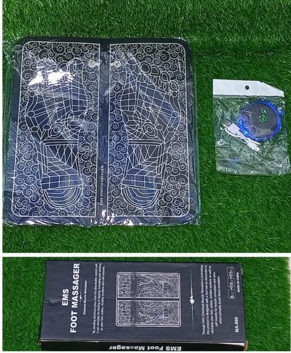 Ems Foot Massager Mat Electric Usb Charging Smart Display Tens Acupuncture Feet Cushion Blood Circulation Pad Health Care Home