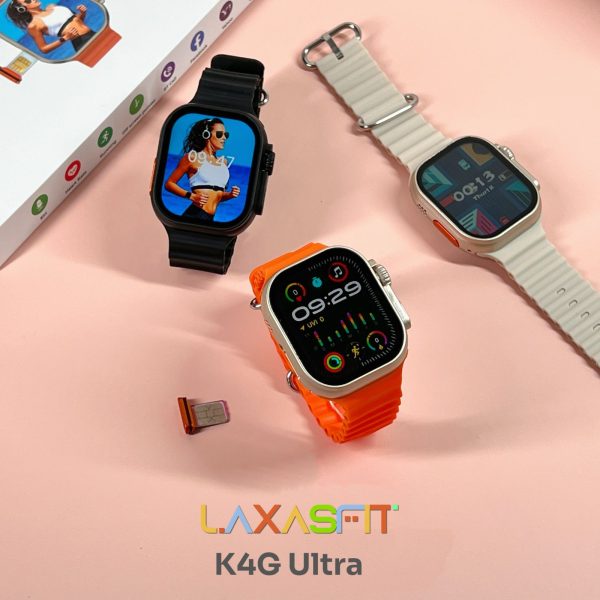 K4G Ultra Smart Watch – 4G SIM Support, Built-in Camera & Bold Sporty Design