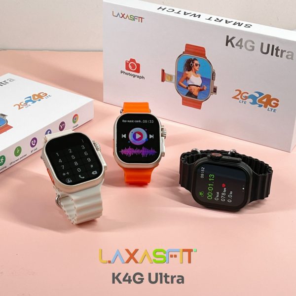 K4G Ultra Smart Watch – 4G SIM Support, Built-in Camera & Bold Sporty Design
