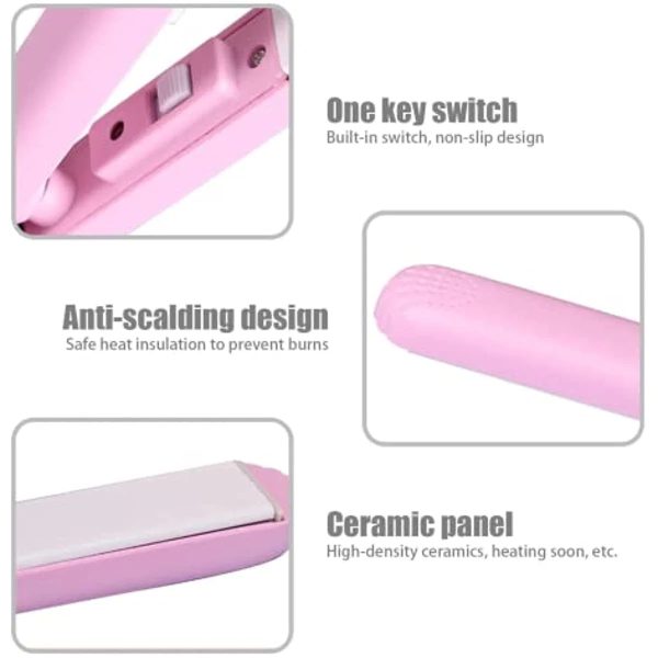 Mini Portable Hair Straightner / Air Smooth, Silky, Frizz-free And Healthy. (random Color)