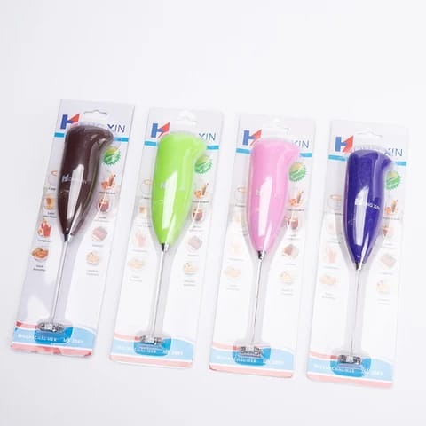 Mini Electric Egg Beater – Milk Frother, Coffee Whisk & Drink Mixer (Random Color)