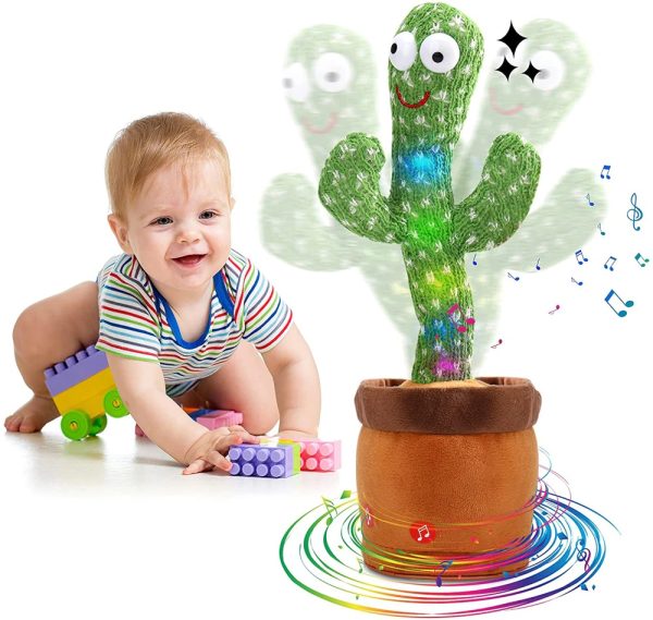 Rechargeable Dancing Cactus Toy – Funny Educational Toy for Babies (with Box)