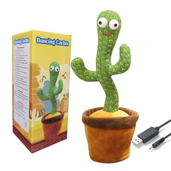 Rechargeable Dancing Cactus Toy – Funny Educational Toy for Babies (with Box)