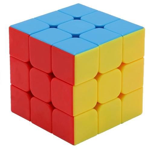 3x3 Magic Speed Cube Puzzle Toy for Kids – High Quality with Box (Random Color)