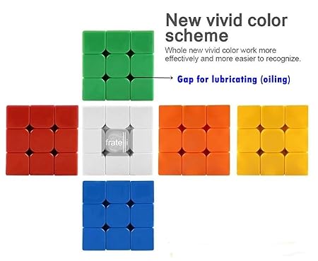 3x3 Magic Speed Cube Puzzle Toy for Kids – High Quality with Box (Random Color)