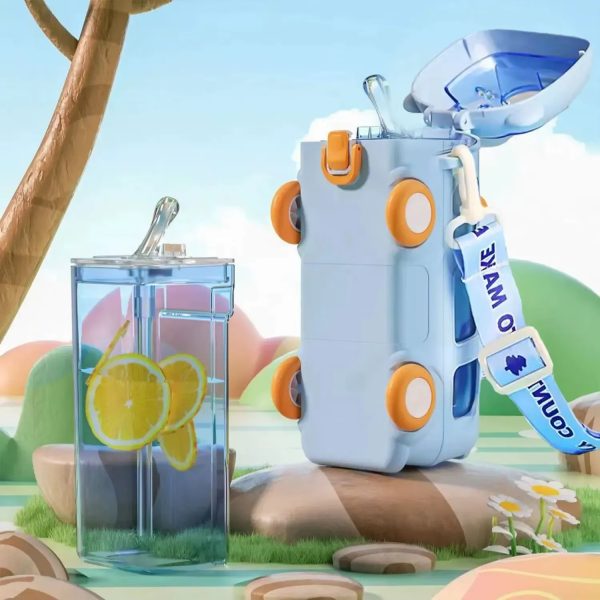 Fun Square Drinking Cup for Children (Random Color)